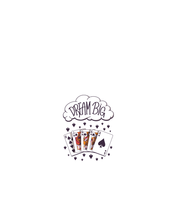 Dream Poker minta fehér pólón
