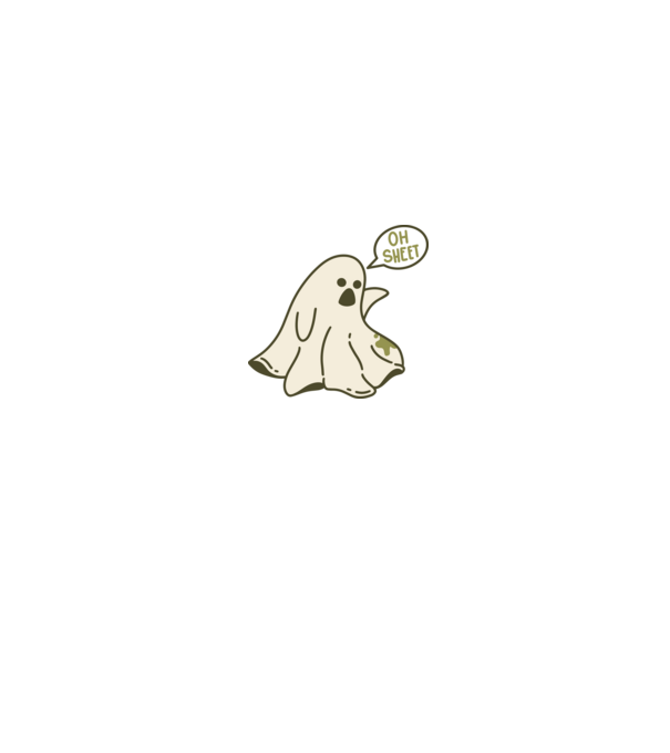 Sheet Ghost minta fekete pólón