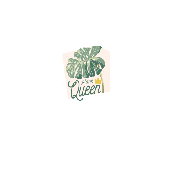 Plant Queen minta szürke pólón