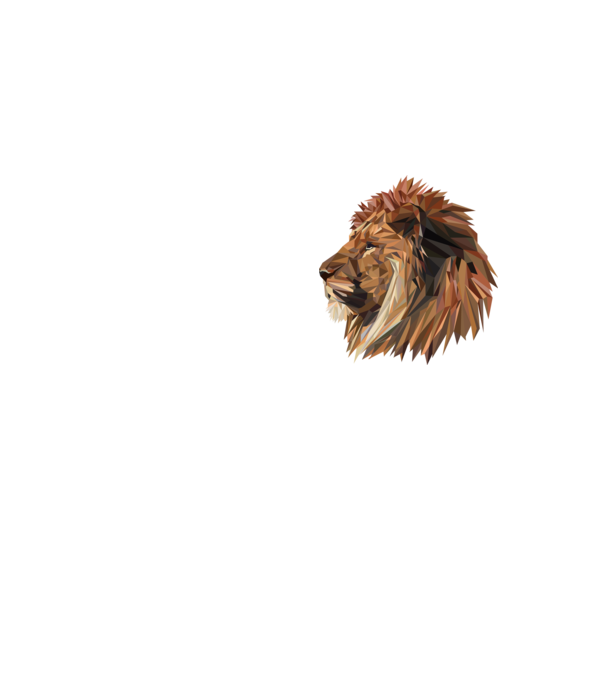 lion polygon minta neonsárga pólón