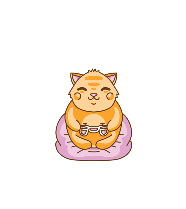 Kawaii Gamer Cica minta türkiz pólón