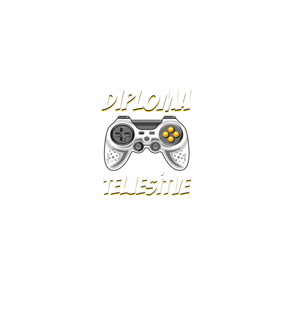 Diploma teljesítve gamer Ballagás minta szürke pólón