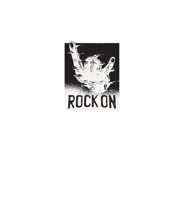 Rock On minta rózsaszín pólón