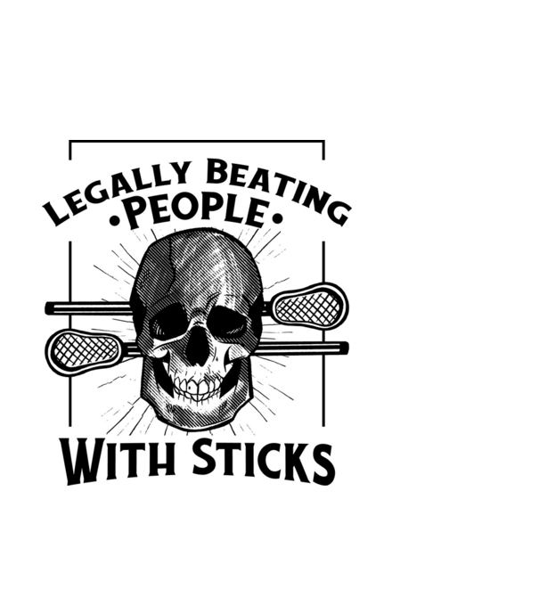 Lacrosse minta világoskék pólón