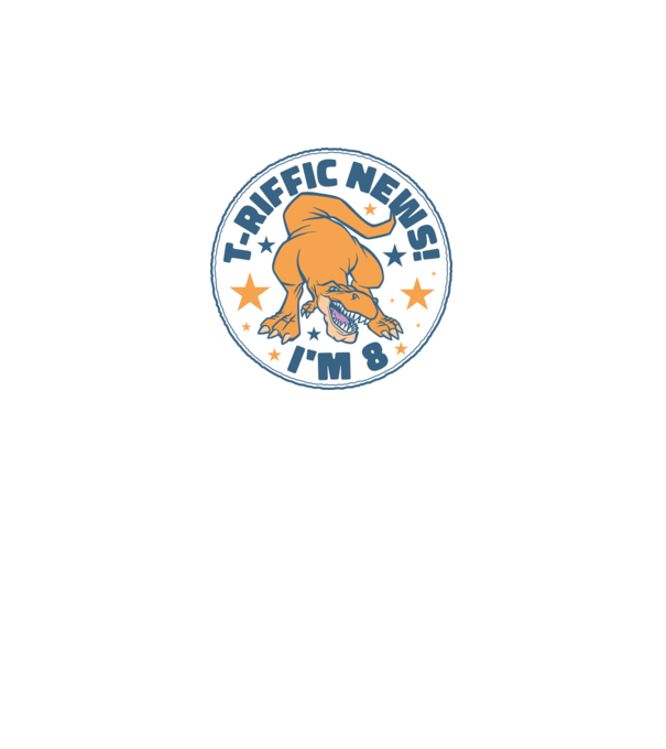T-rex Terrific news i'm 8 minta szürke pólón