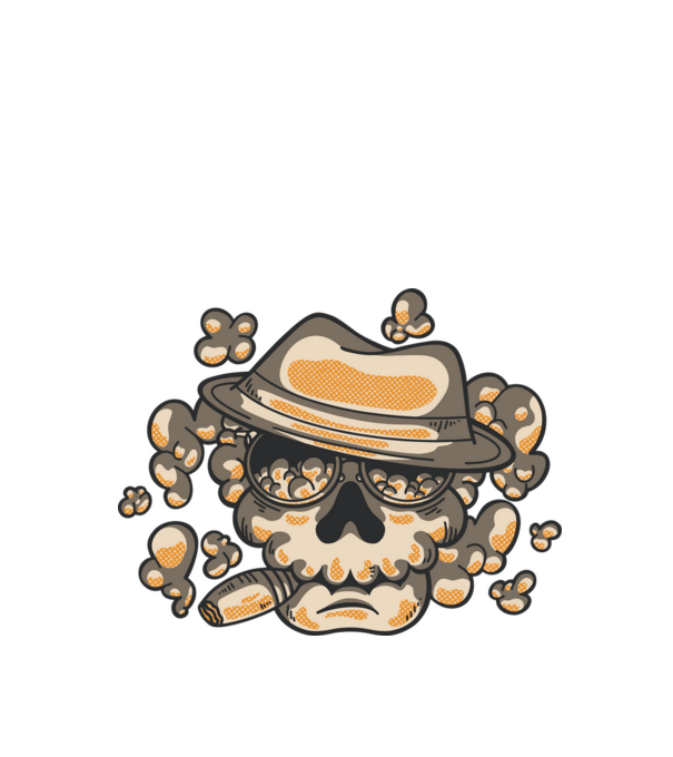 Gang Skull minta almazöld pólón