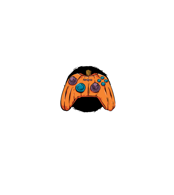 Tök joystick minta fekete pólón
