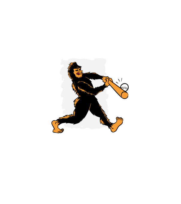 Baseball Big Foot minta szürke pólón