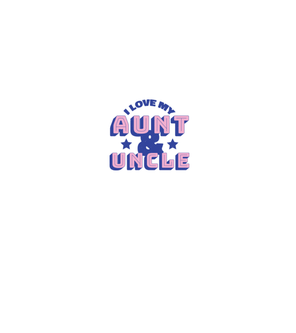I Love My Aunt & Uncle minta szürke pólón