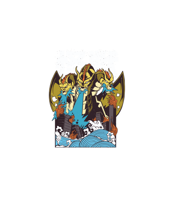 Kaiju Dragon minta fehér pólón