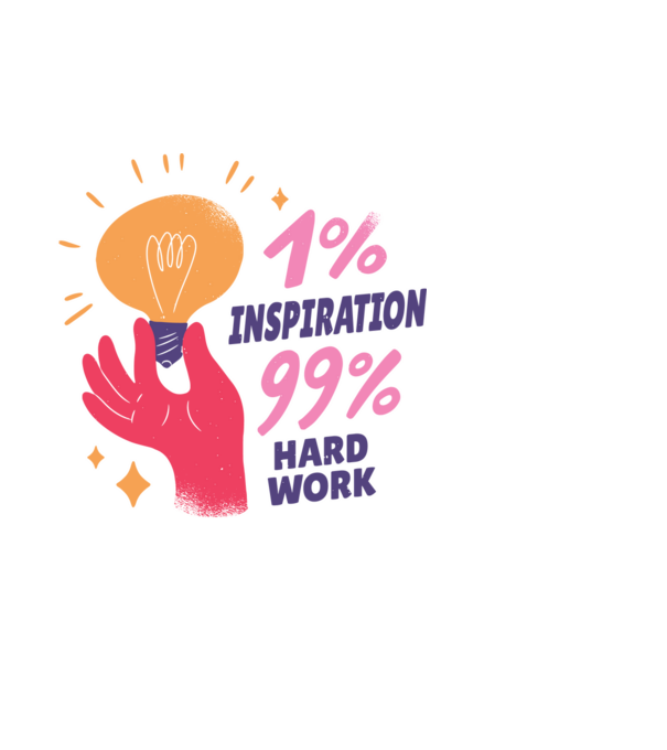 Inspiráció minta fehér pólón