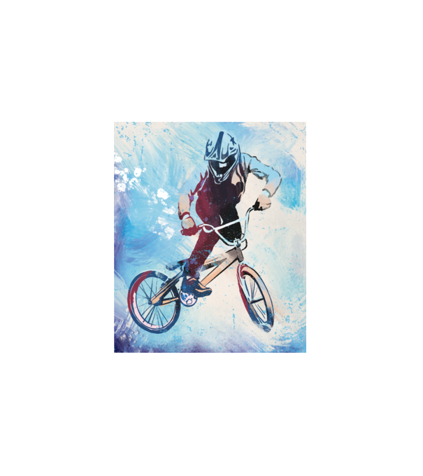 BMX bringa minta fehér pólón