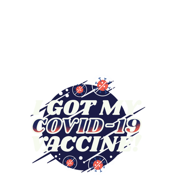 I got my Vaccine minta türkiz pólón