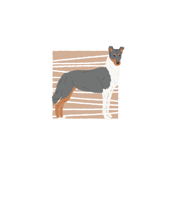 Cuki Collie minta fekete pólón