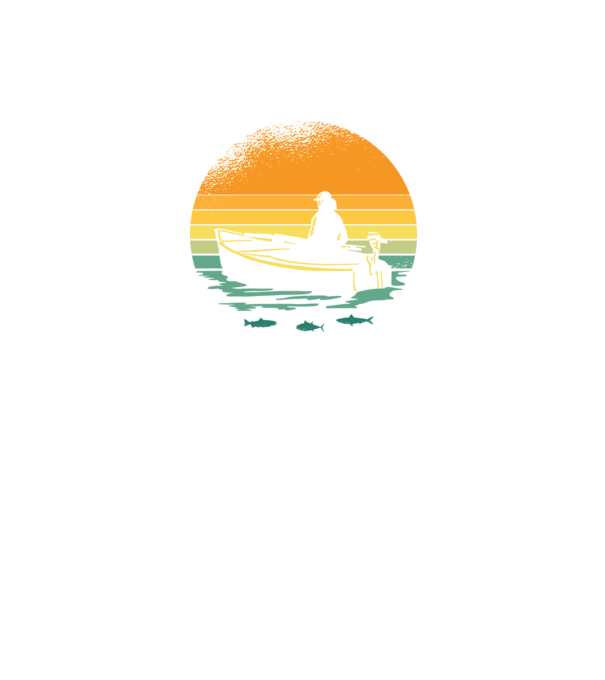 Retro Csónakos minta fekete pólón