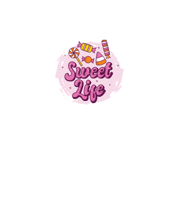 Sweet Life - Édes Élet minta sötétszürke pólón