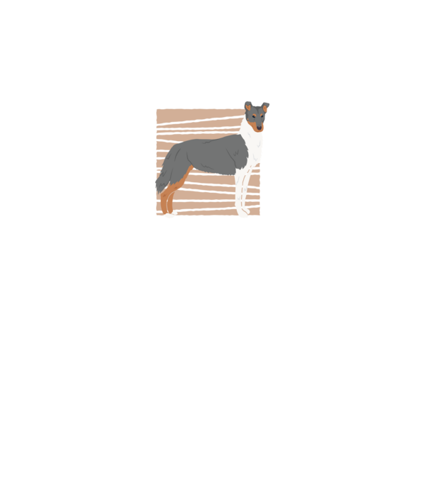 Cuki Collie minta fekete pólón