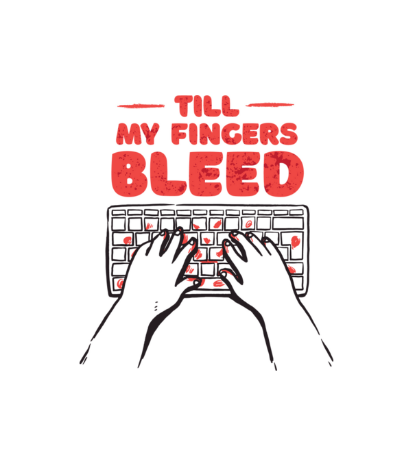 Till My Fingers Bleed minta fehér pólón