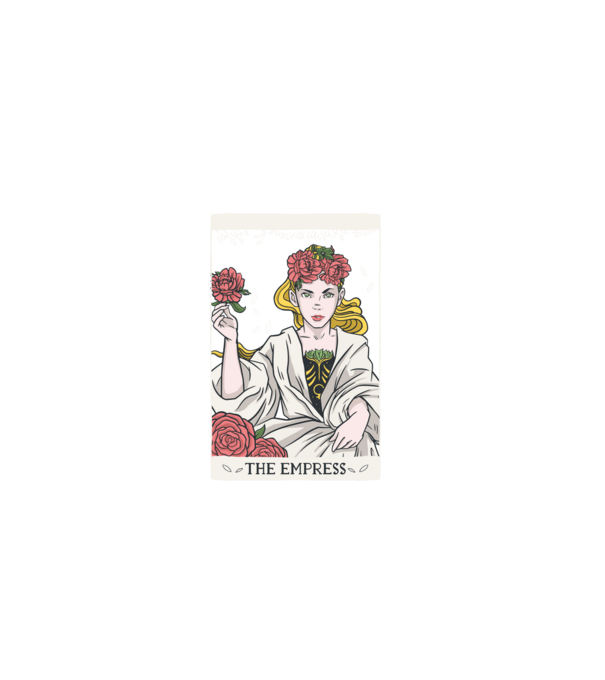 Tarot a császárné minta fekete pólón