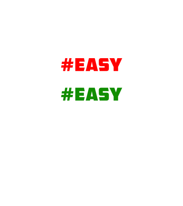 Easy - Piros Fehér Zöld minta fekete pólón