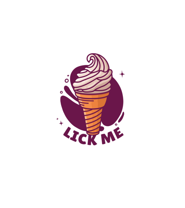 Lick Me minta fehér pólón