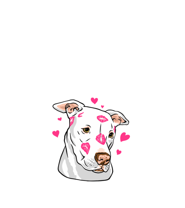 Pitbull minta fehér pólón