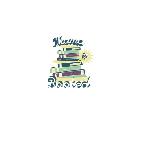 Mama Booked minta fekete pólón