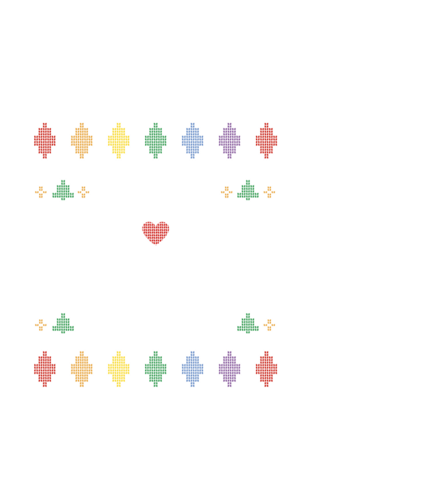Oh Deer, I'm Queer Ugly Sweater minta fekete pólón