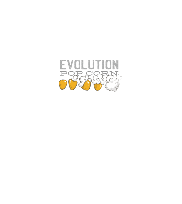 Popcorn Evolúció minta szürke pólón