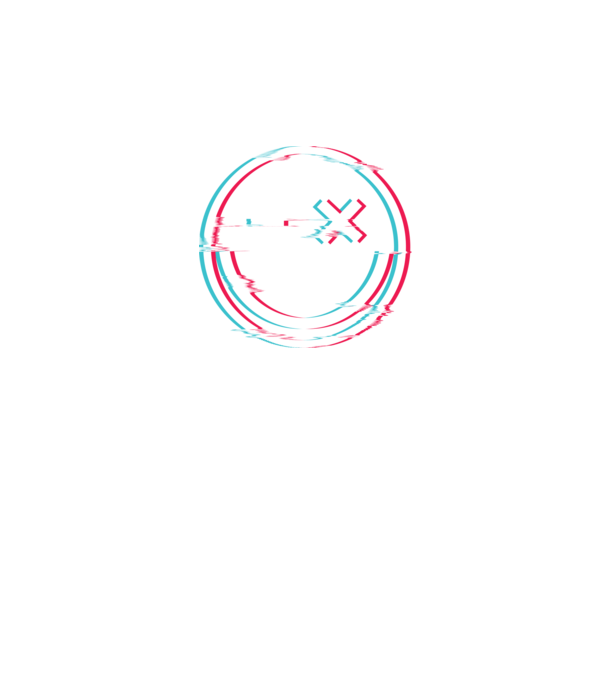Smile glitch neon tiktok style minta sötétkék pólón