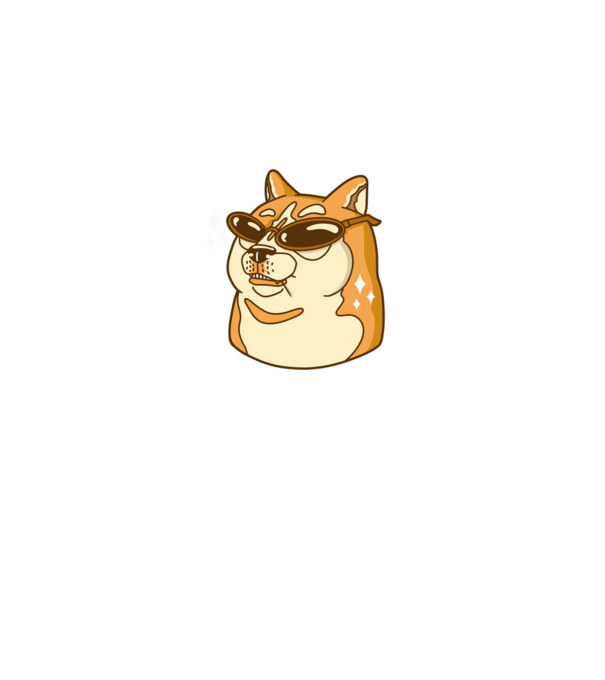 Doge Coin minta fekete pólón