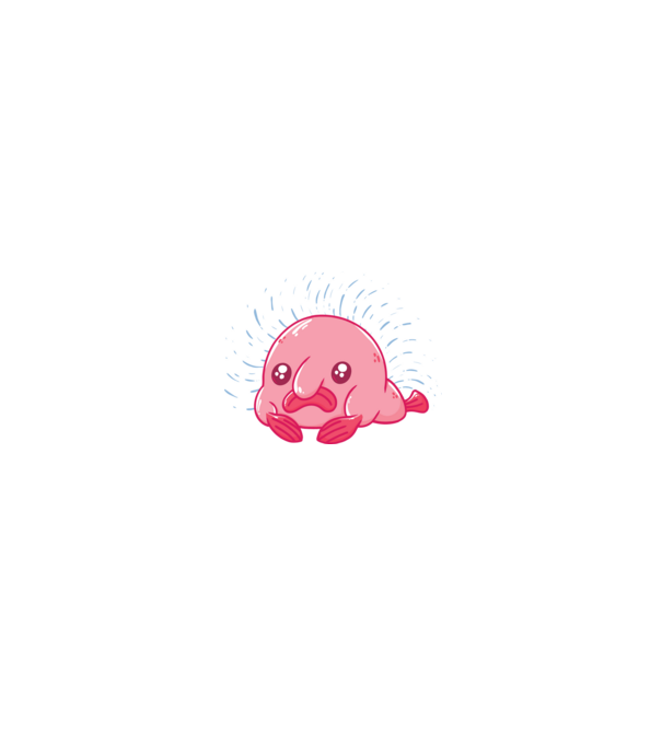 Blobfish minta fekete pólón
