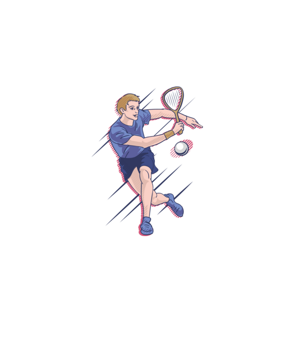 Squash minta szürke pólón