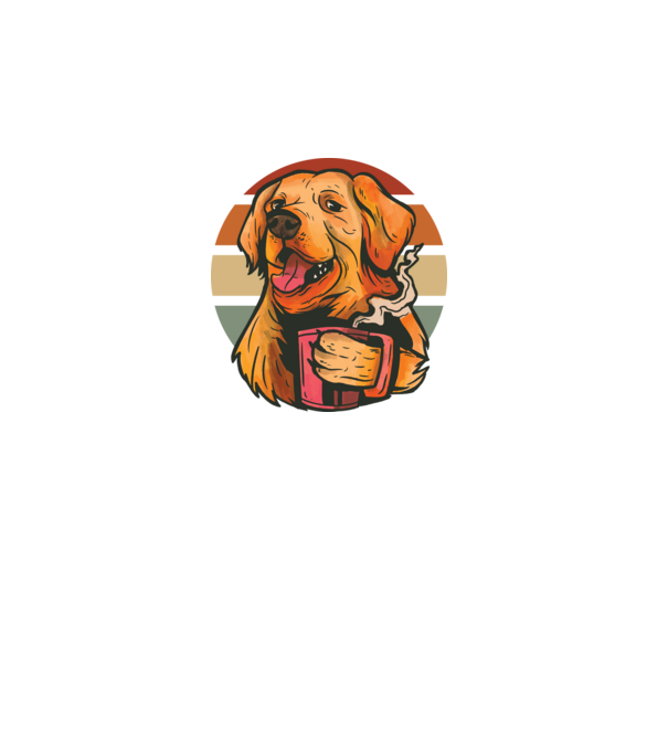 Golden retriever minta fekete pólón