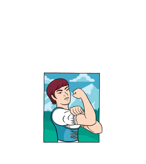 Rosie minta fekete pólón