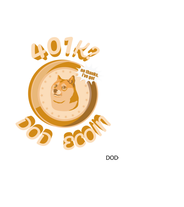 Doge Coin minta fekete pólón