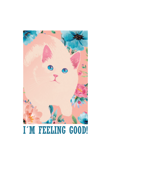 Vintage cat minta fekete pólón