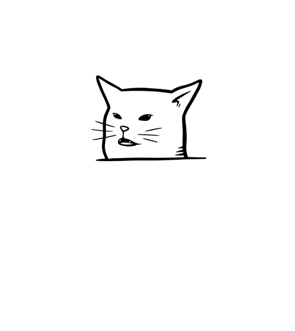 Cat Meme minta fehér pólón