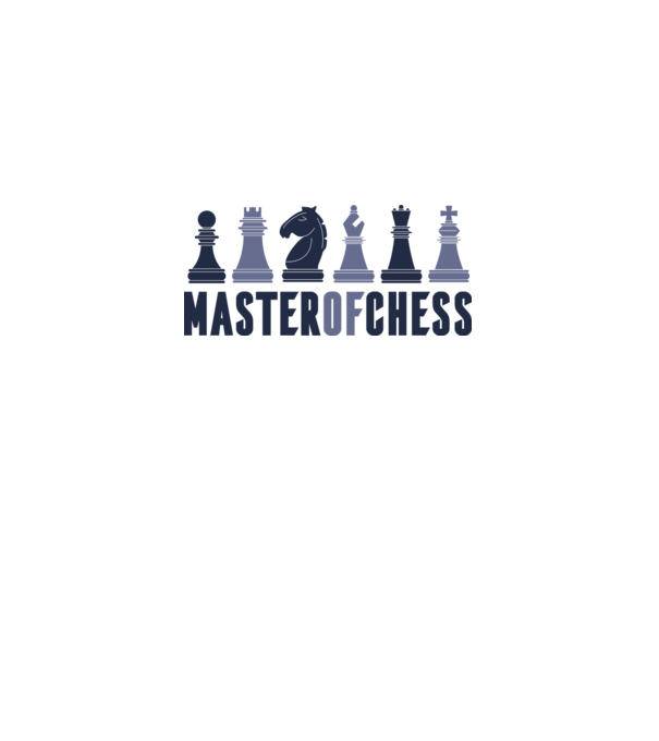 Master of Chess minta fehér pólón