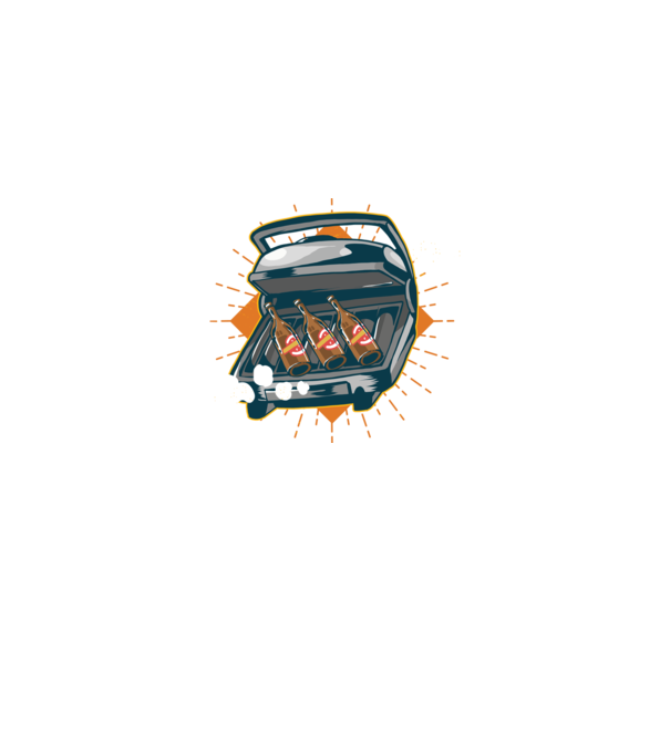 BBQ Sör minta farmerkék pólón