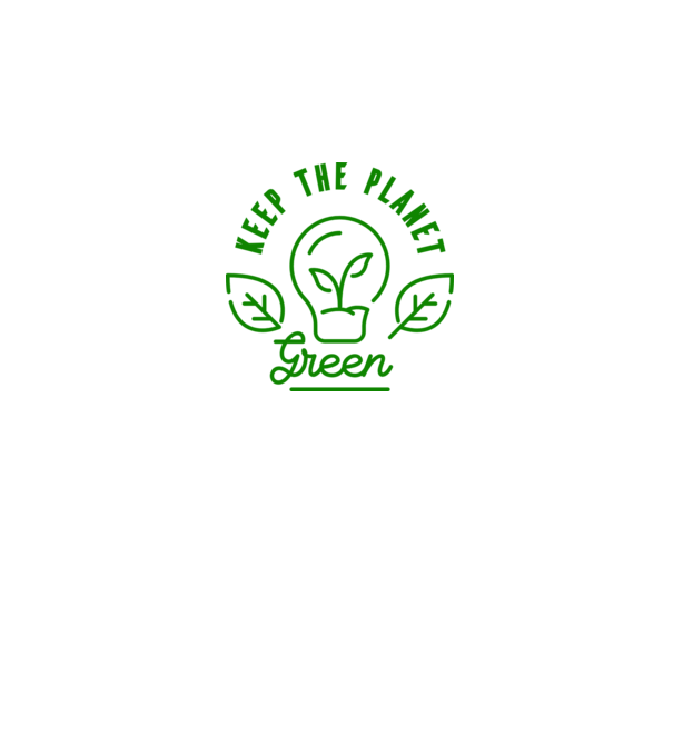 Keep The Planet Green - Föld napja minta szürke pólón