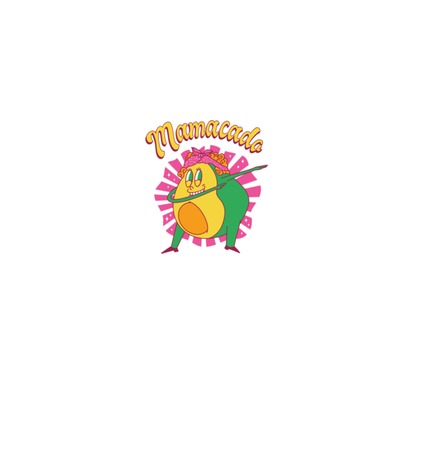 Mamacado minta szürke pólón