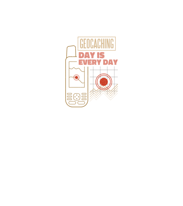 Geocaching minta fekete pólón