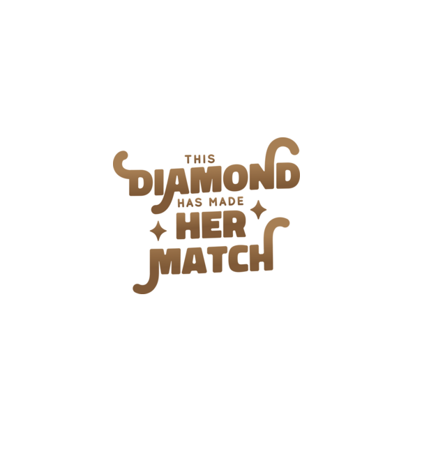 Diamond Match minta szürke pólón