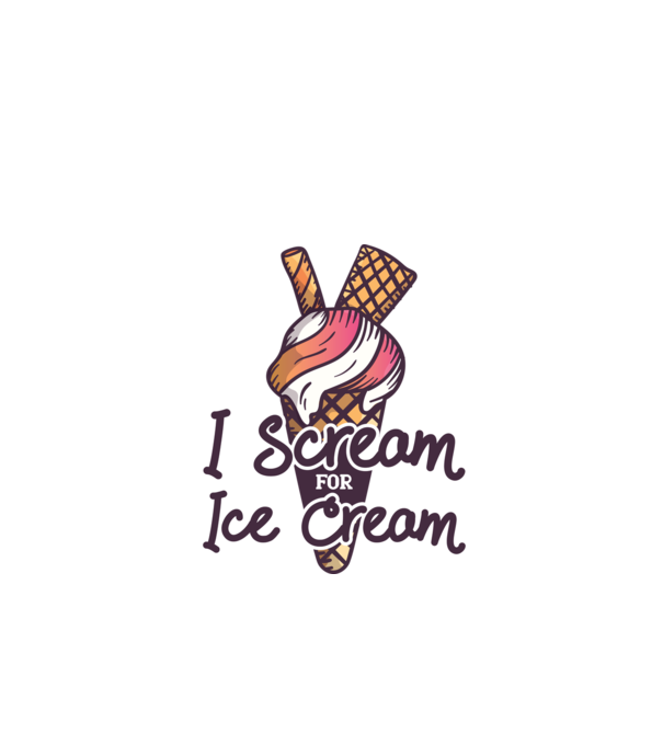 I Scream for Ice Cream minta türkiz pólón