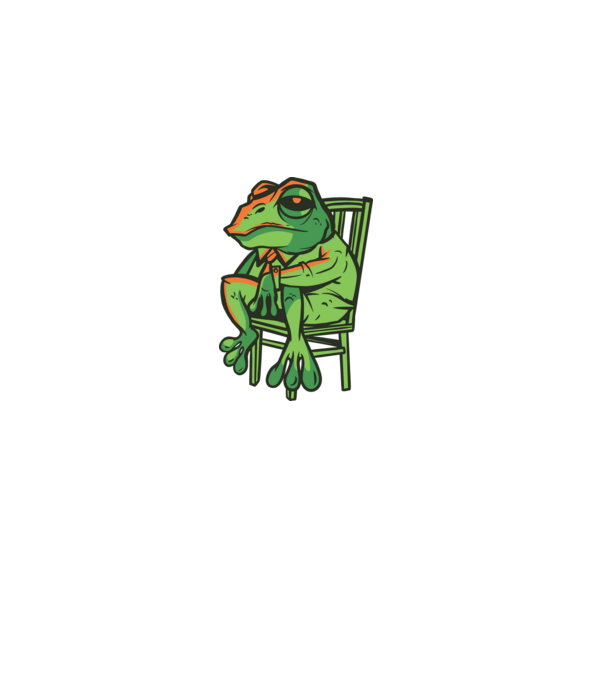 Frog minta szürke pólón
