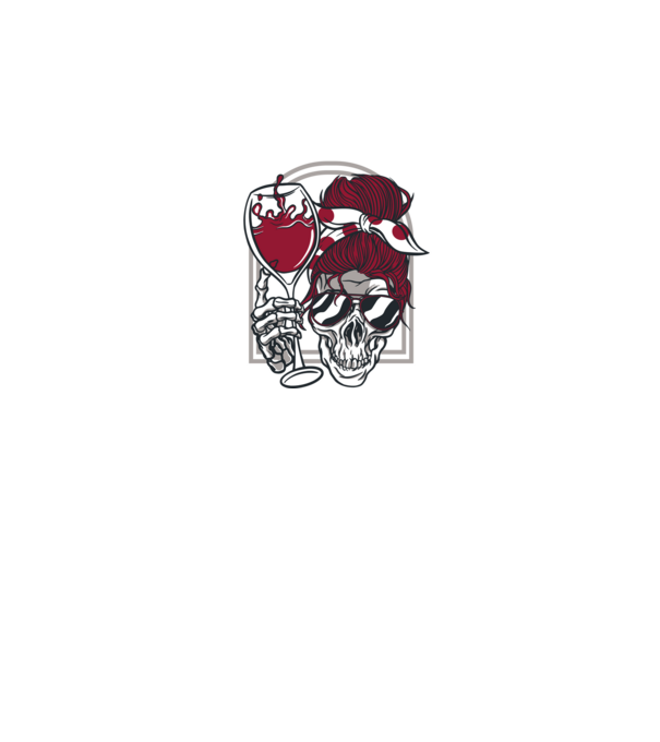 Skull Koponya minta fekete pólón