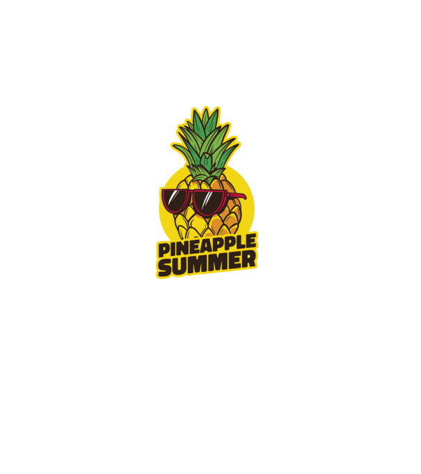 Pineapple summer minta fekete pólón