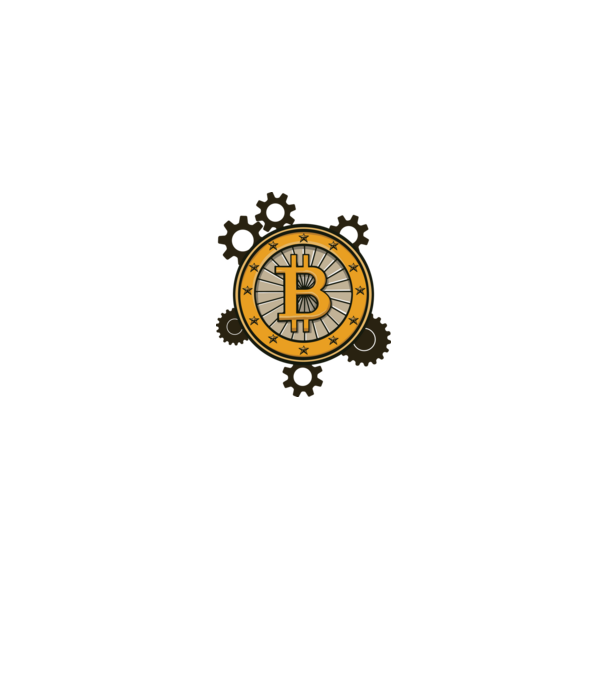 Bitcoin mechanika minta fehér pólón