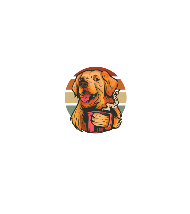 Golden retriever minta fekete pólón